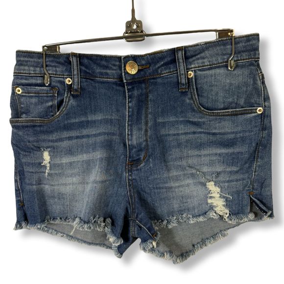 STS Blue Women's Distressed Denim High Rise‎ Cut-off Frayed Jeans Size 28 #W 51 - Picture 1 of 12